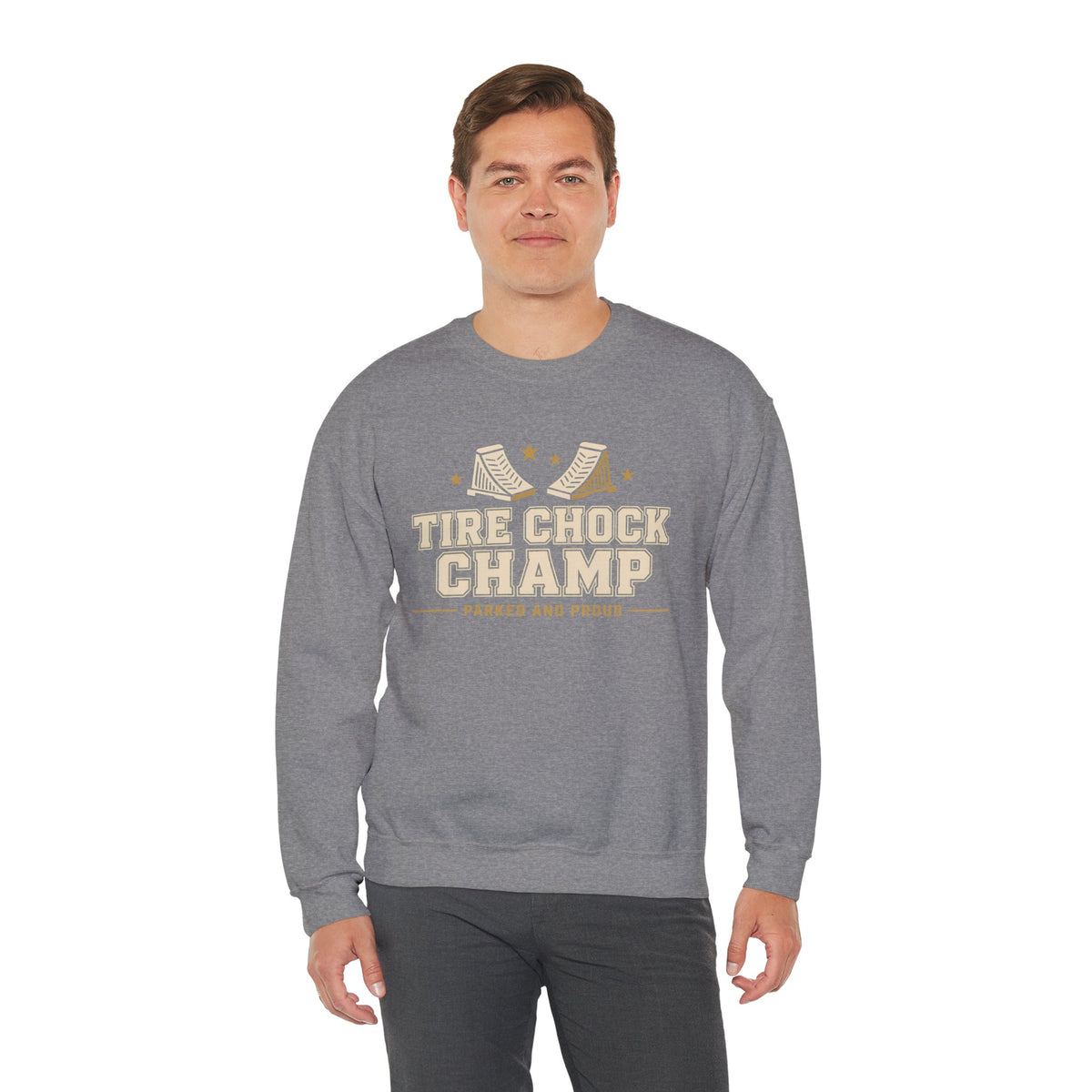 Tire Chock Champ Funny Camping Sweatshirt