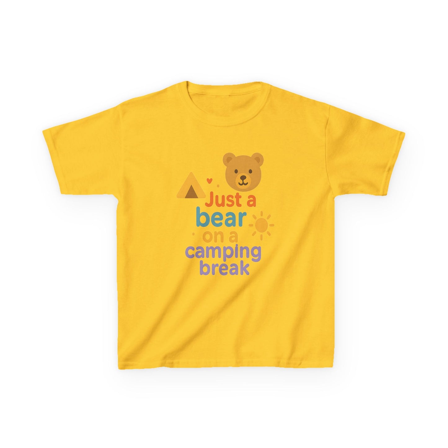 Bear Camping Adventure Youth Gildan Tee