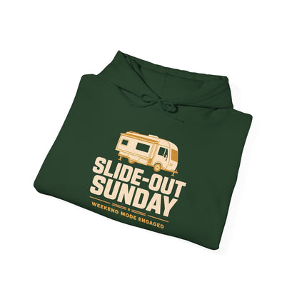 Slide-Out Sunday Funny Camping Hoodie