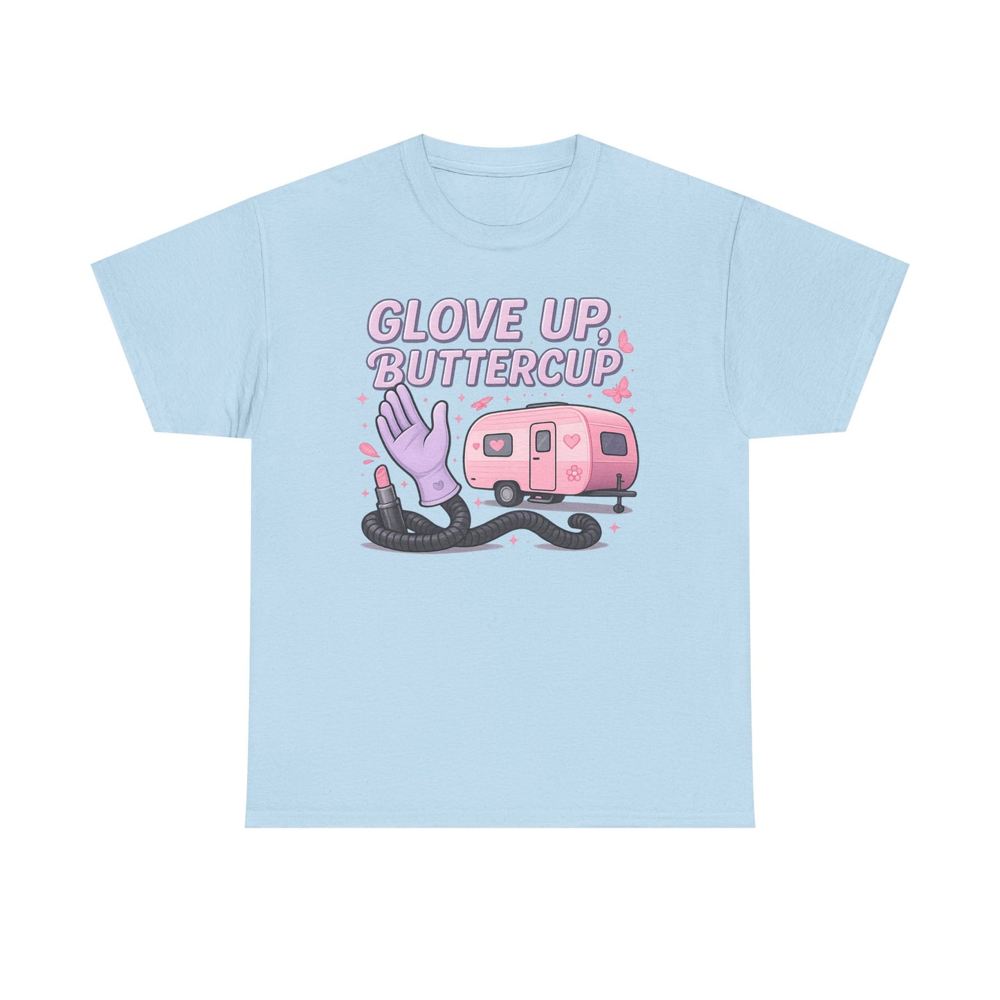 Glove Up, Buttercup: Empowering Female Campers Gildan Tee