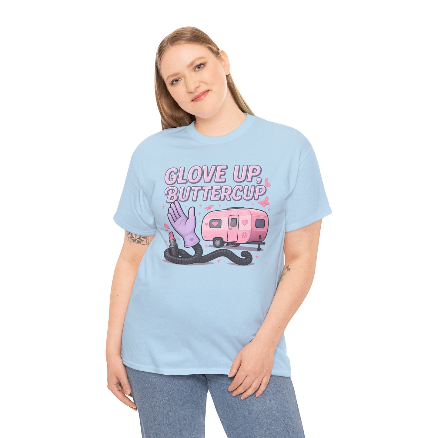 Glove Up, Buttercup: Empowering Female Campers Gildan Tee