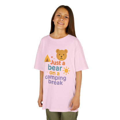 Bear Camping Adventure Youth Gildan Tee
