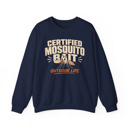 Certified Mosquito Bait Funny Camping Sweatshirt