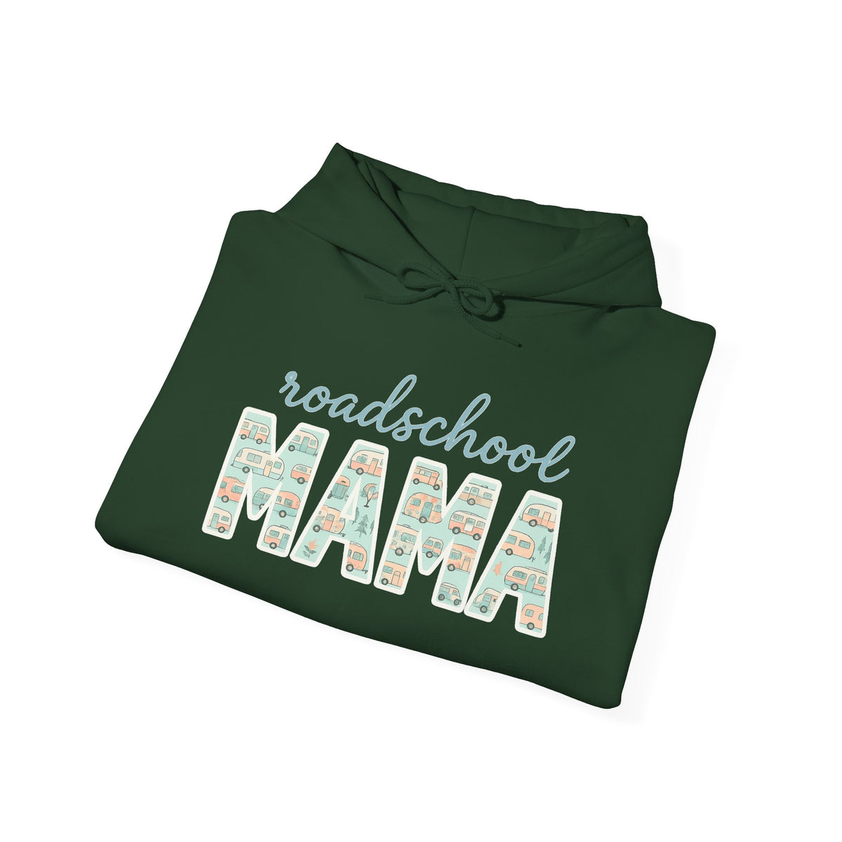 Roadschool Mama: Whimsical RV Education Design Funny Camping Hoodie