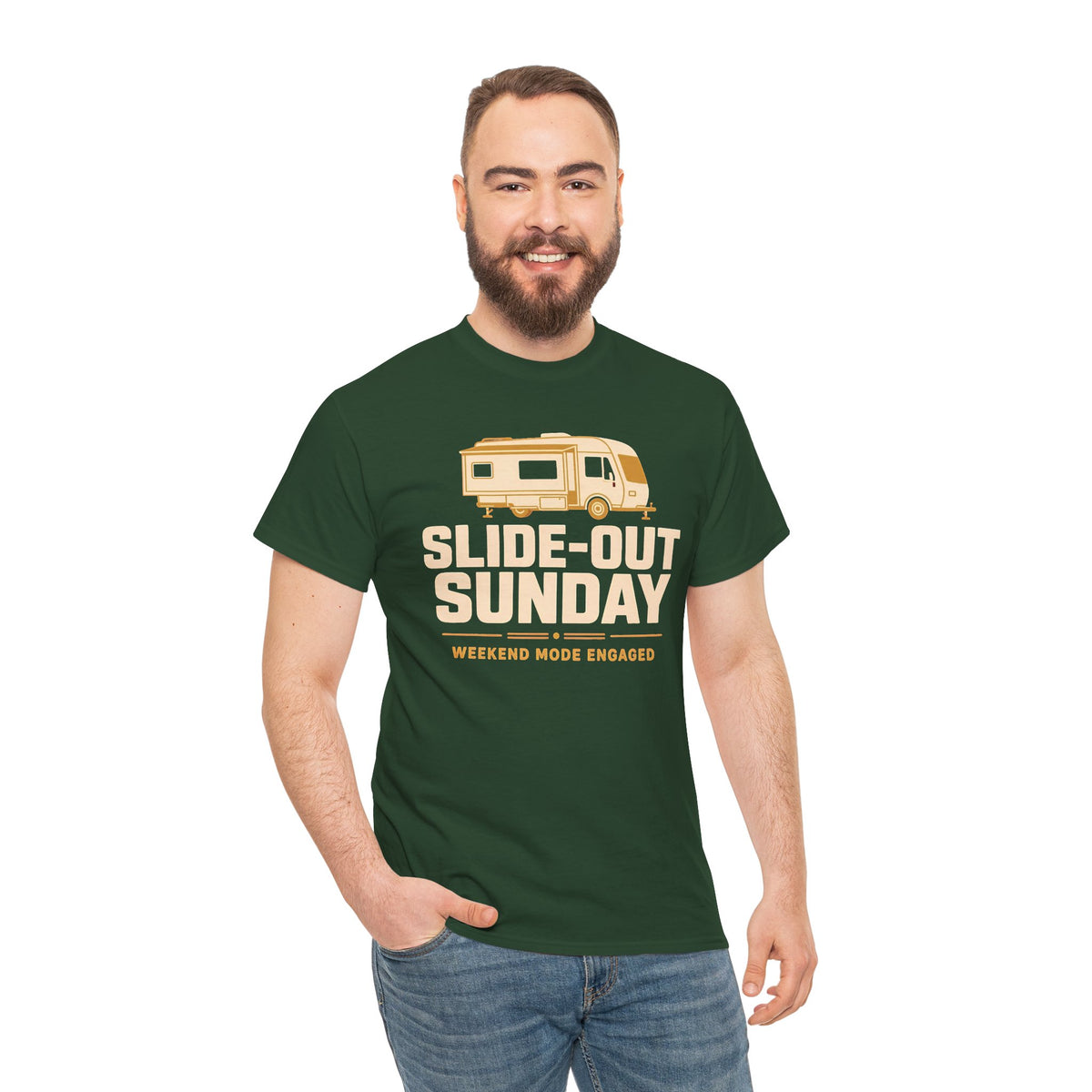 Slide-Out Sunday Funny Camping Tee