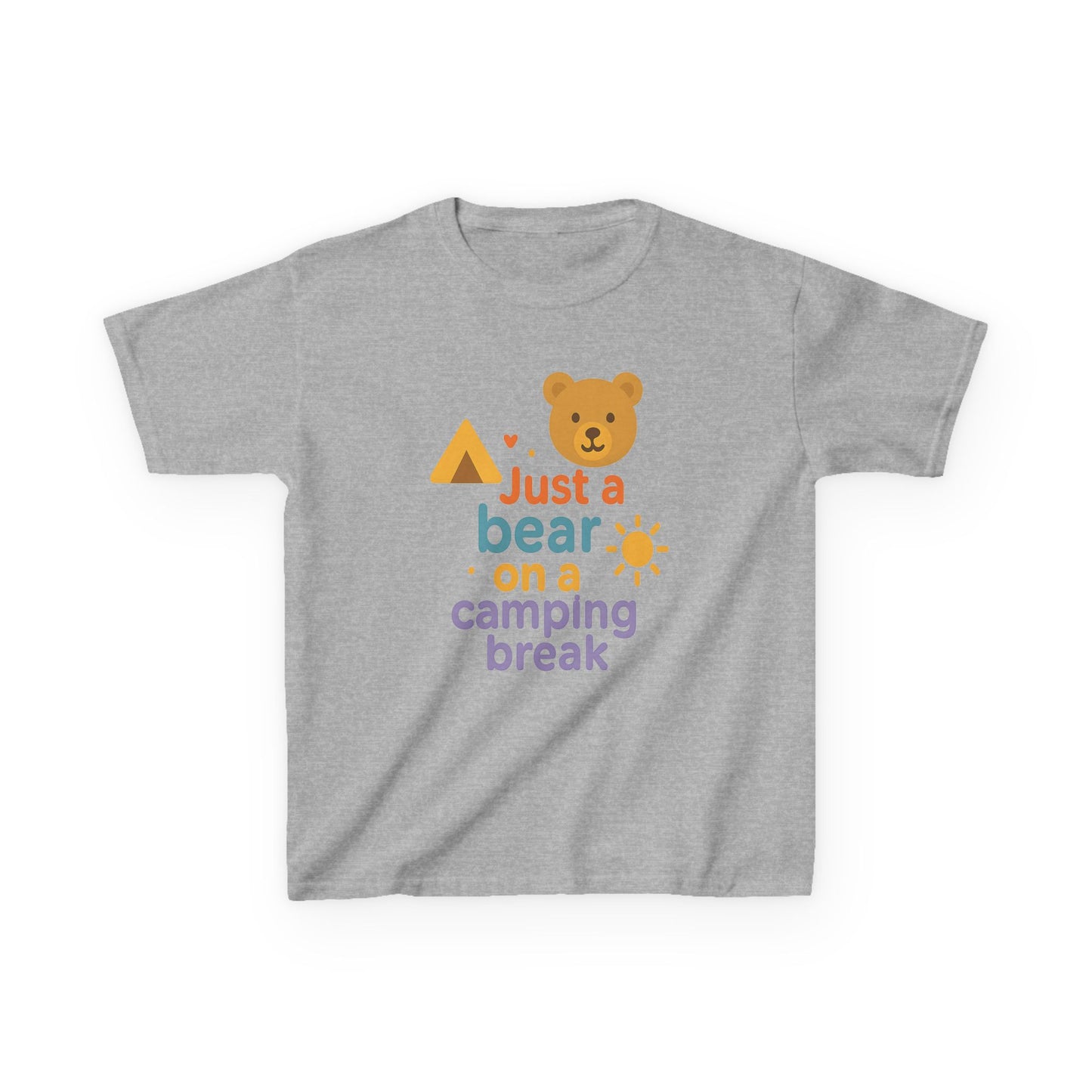 Bear Camping Adventure Youth Gildan Tee