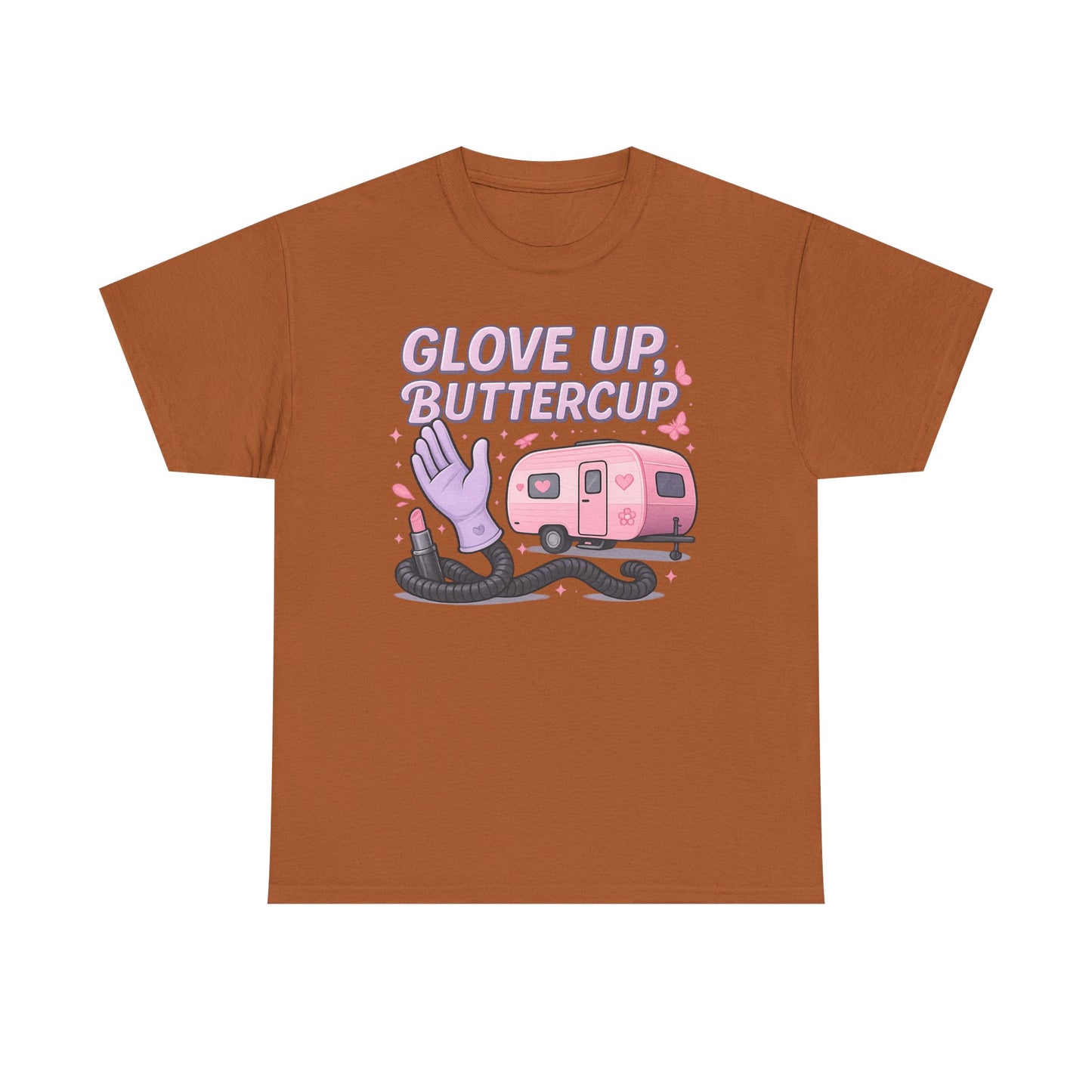 Glove Up, Buttercup: Empowering Female Campers Gildan Tee