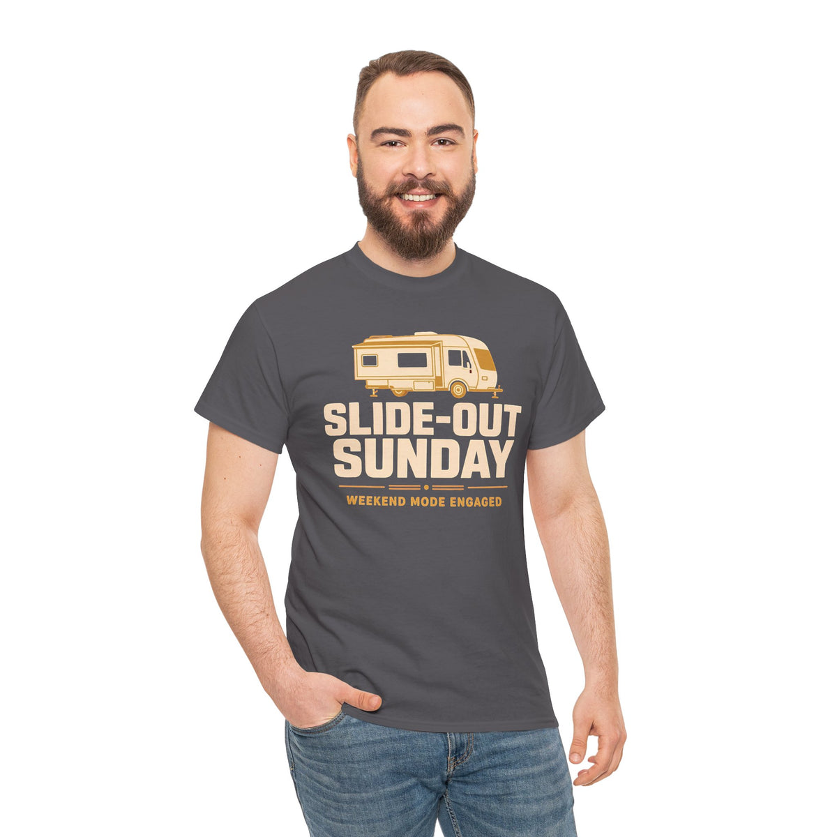 Slide-Out Sunday Funny Camping Tee