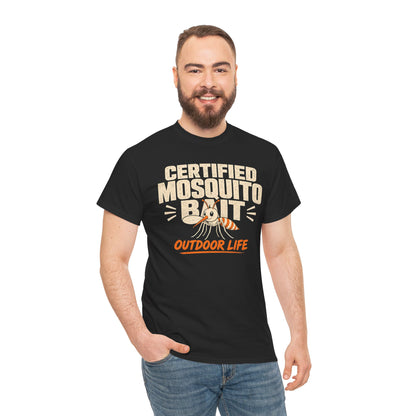 Certified Mosquito Bait Funny Camping Tee