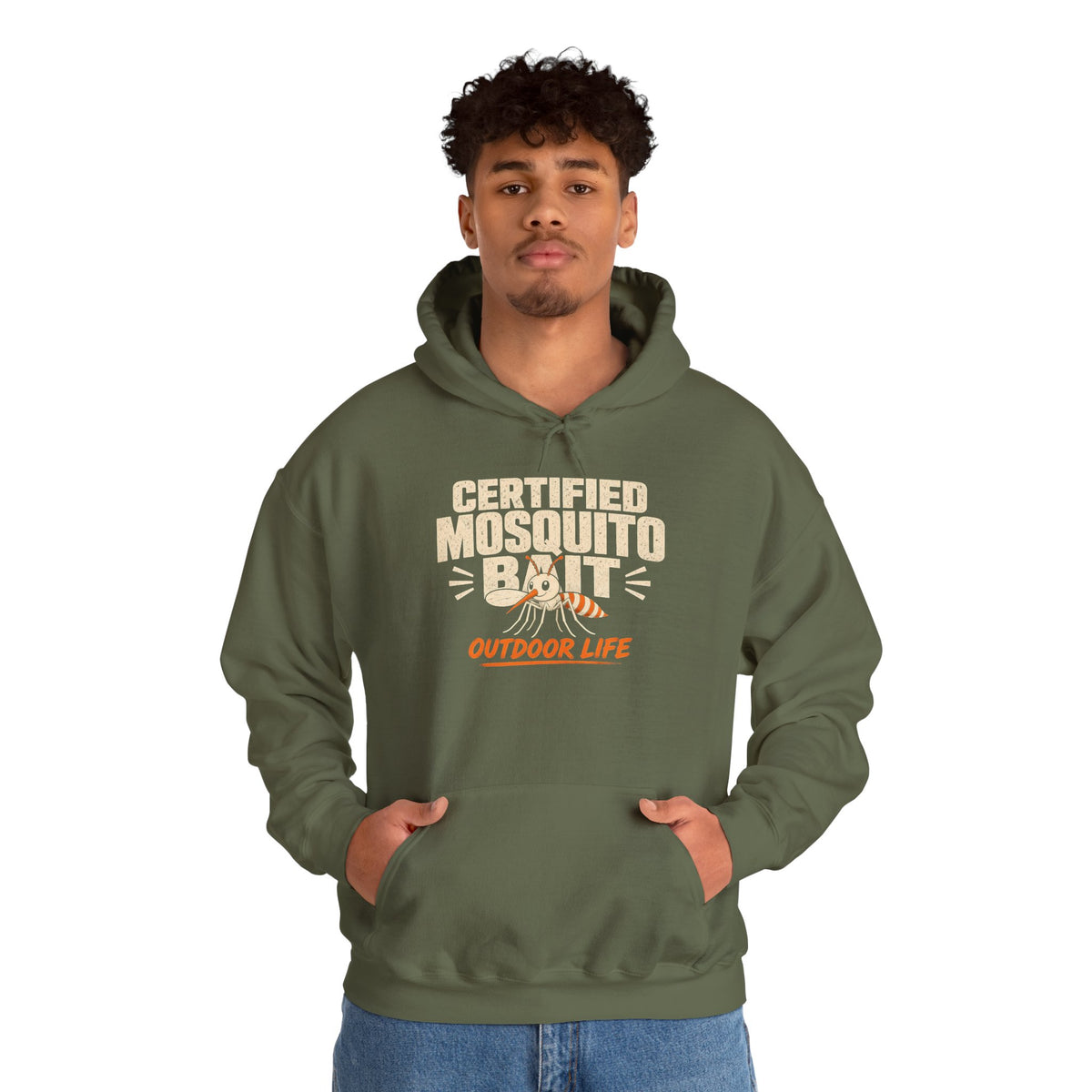 Certified Mosquito Bait Funny Camping Hoodie