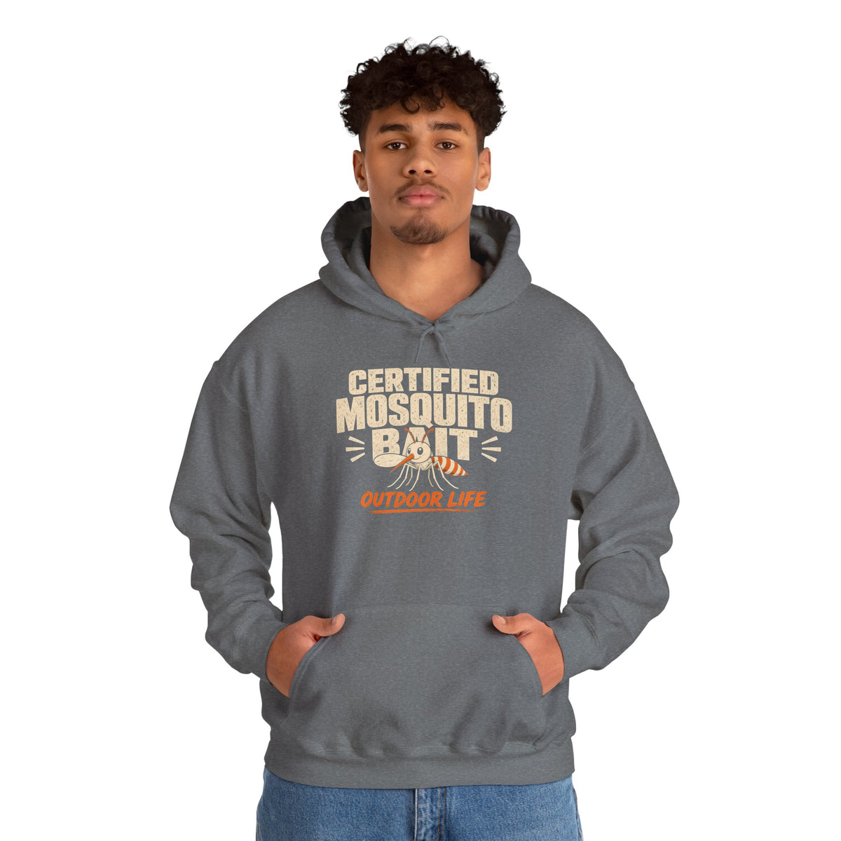 Certified Mosquito Bait Funny Camping Hoodie