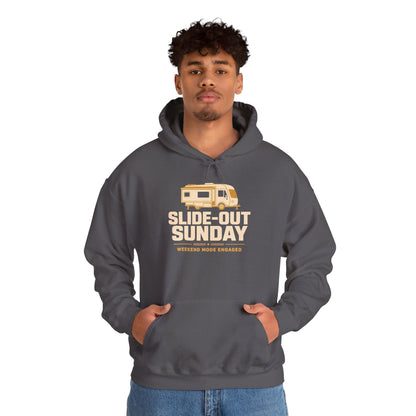 Slide-Out Sunday Funny Camping Hoodie