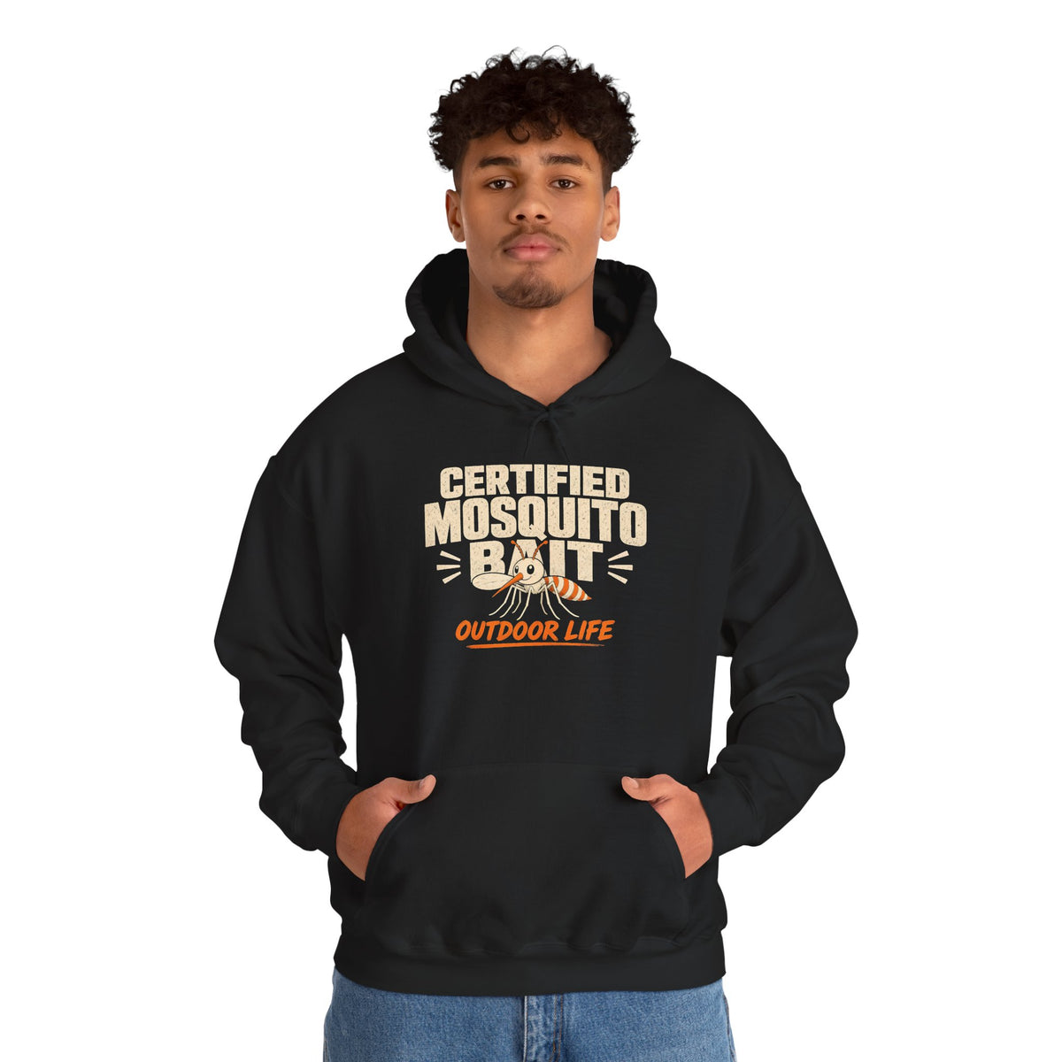 Certified Mosquito Bait Funny Camping Hoodie