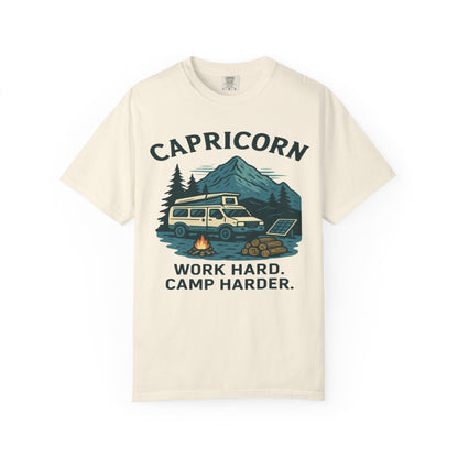 Capricorn Camping Adventure Comfort Colors T-shirt