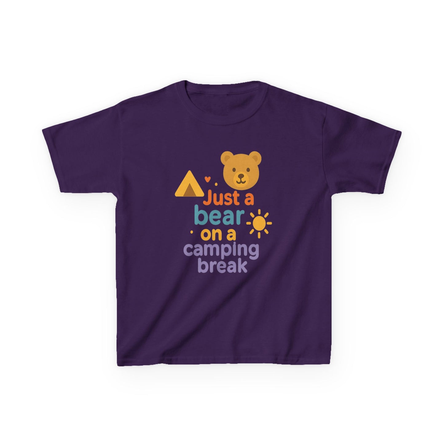 Bear Camping Adventure Youth Gildan Tee
