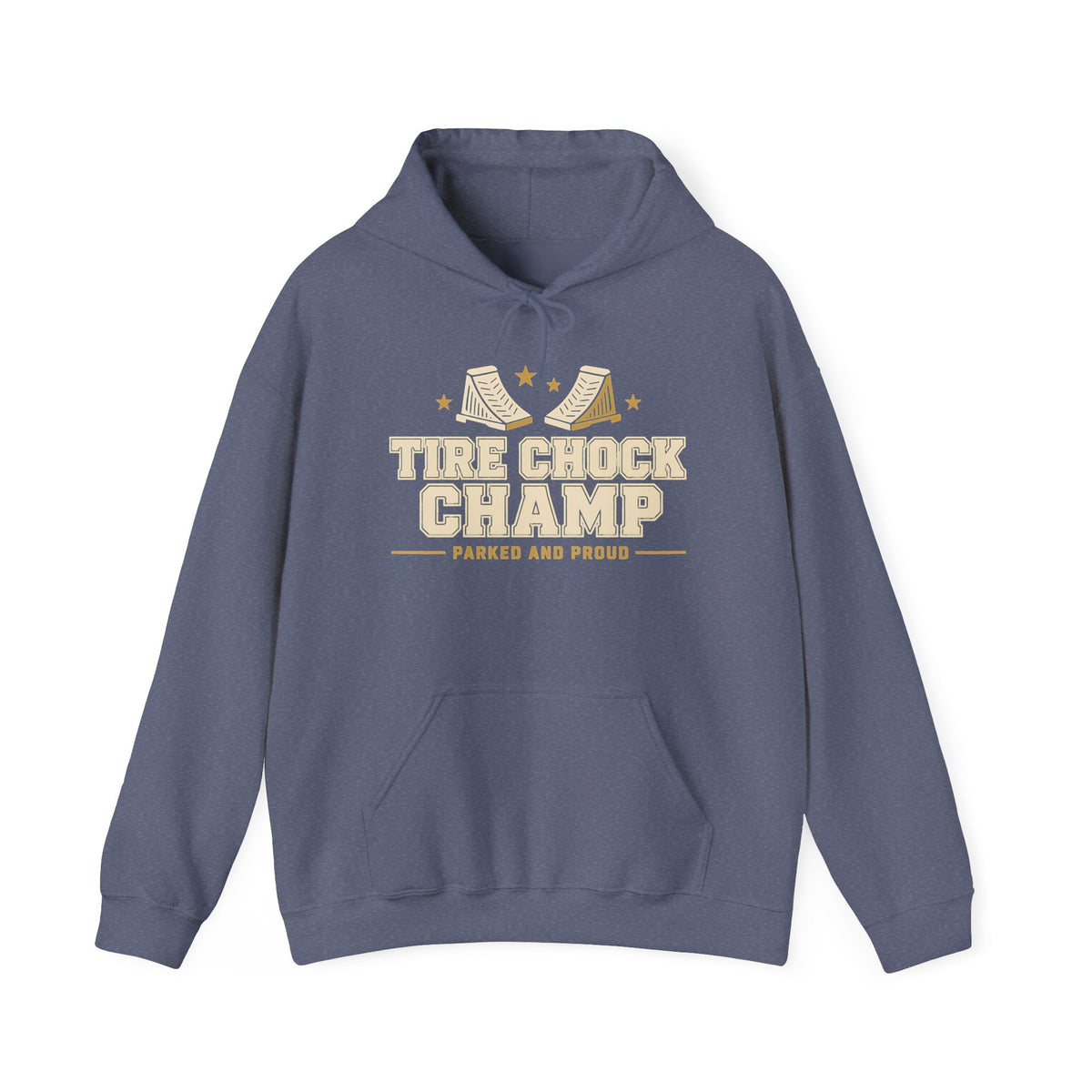 Tire Chock Champ Funny Camping Hoodie