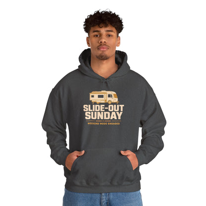Slide-Out Sunday Funny Camping Hoodie