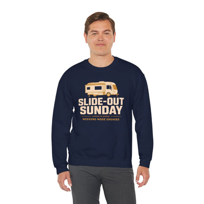 Slide-Out Sunday Funny Camping Sweatshirt