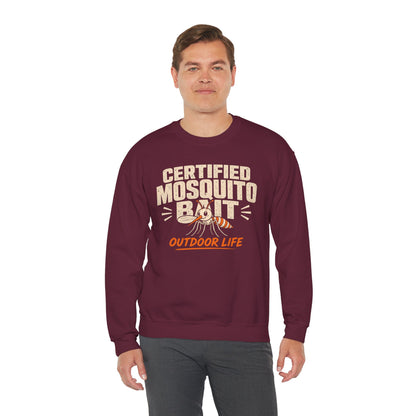 Certified Mosquito Bait Funny Camping Sweatshirt