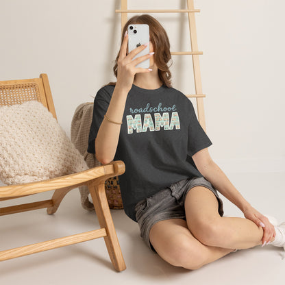 Roadschool Mama: Whimsical RV Education Design Funny Camping Tee