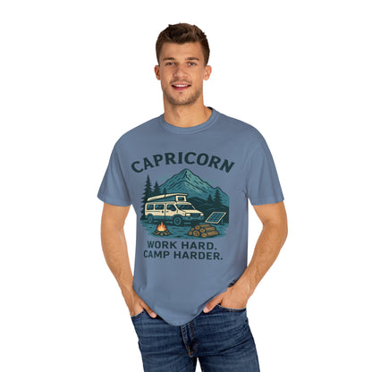 Capricorn Camping Adventure Comfort Colors T-shirt