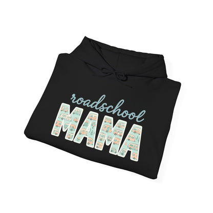 Roadschool Mama: Whimsical RV Education Design Funny Camping Hoodie