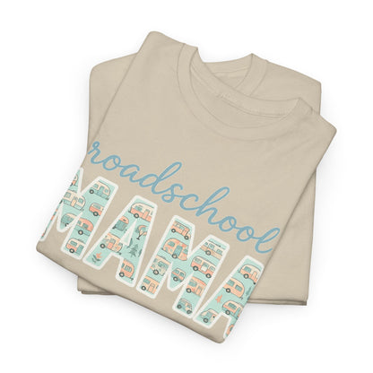 Roadschool Mama: Whimsical RV Education Design Funny Camping Tee