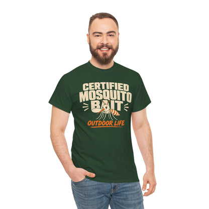 Certified Mosquito Bait Funny Camping Tee
