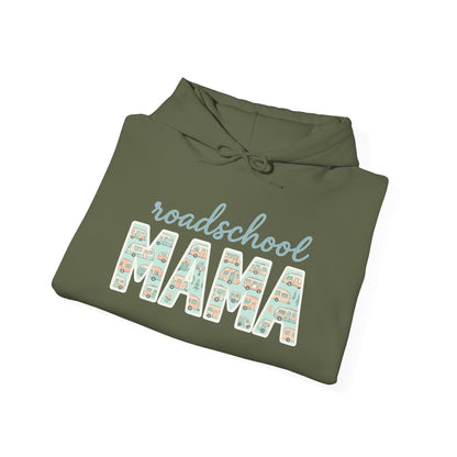 Roadschool Mama: Whimsical RV Education Design Funny Camping Hoodie