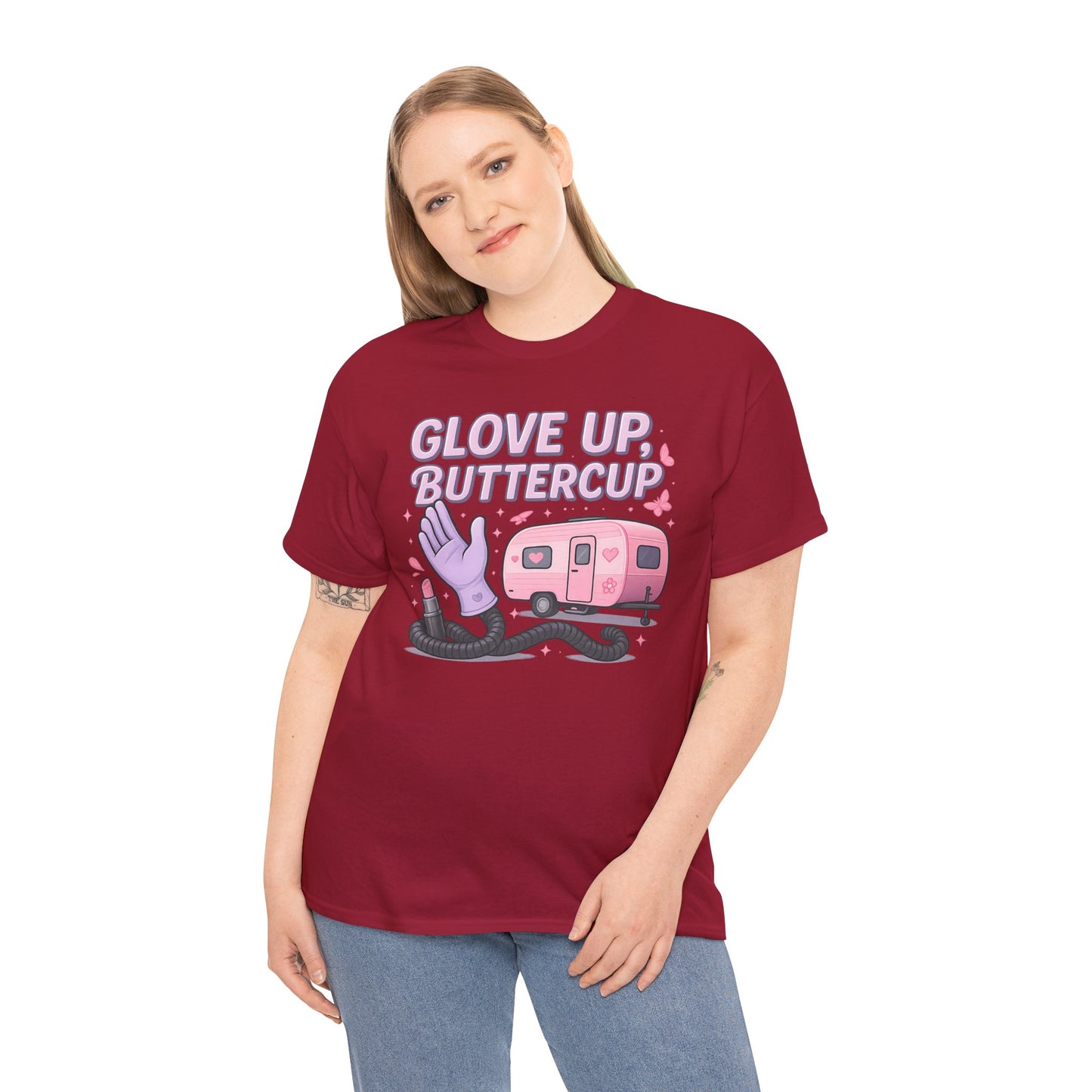Glove Up, Buttercup: Empowering Female Campers Gildan Tee