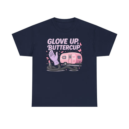 Glove Up, Buttercup: Empowering Female Campers Gildan Tee