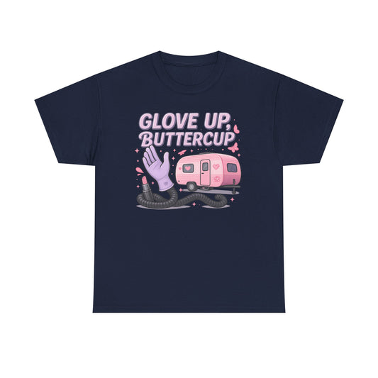 Glove Up, Buttercup: Empowering Female Campers Gildan Tee