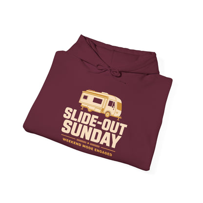 Slide-Out Sunday Funny Camping Hoodie