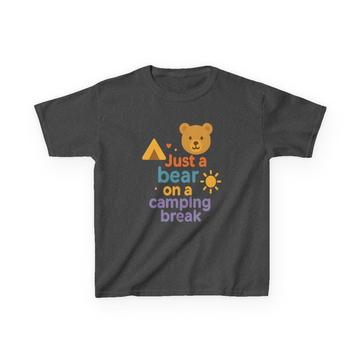 Bear Camping Adventure Youth Gildan Tee
