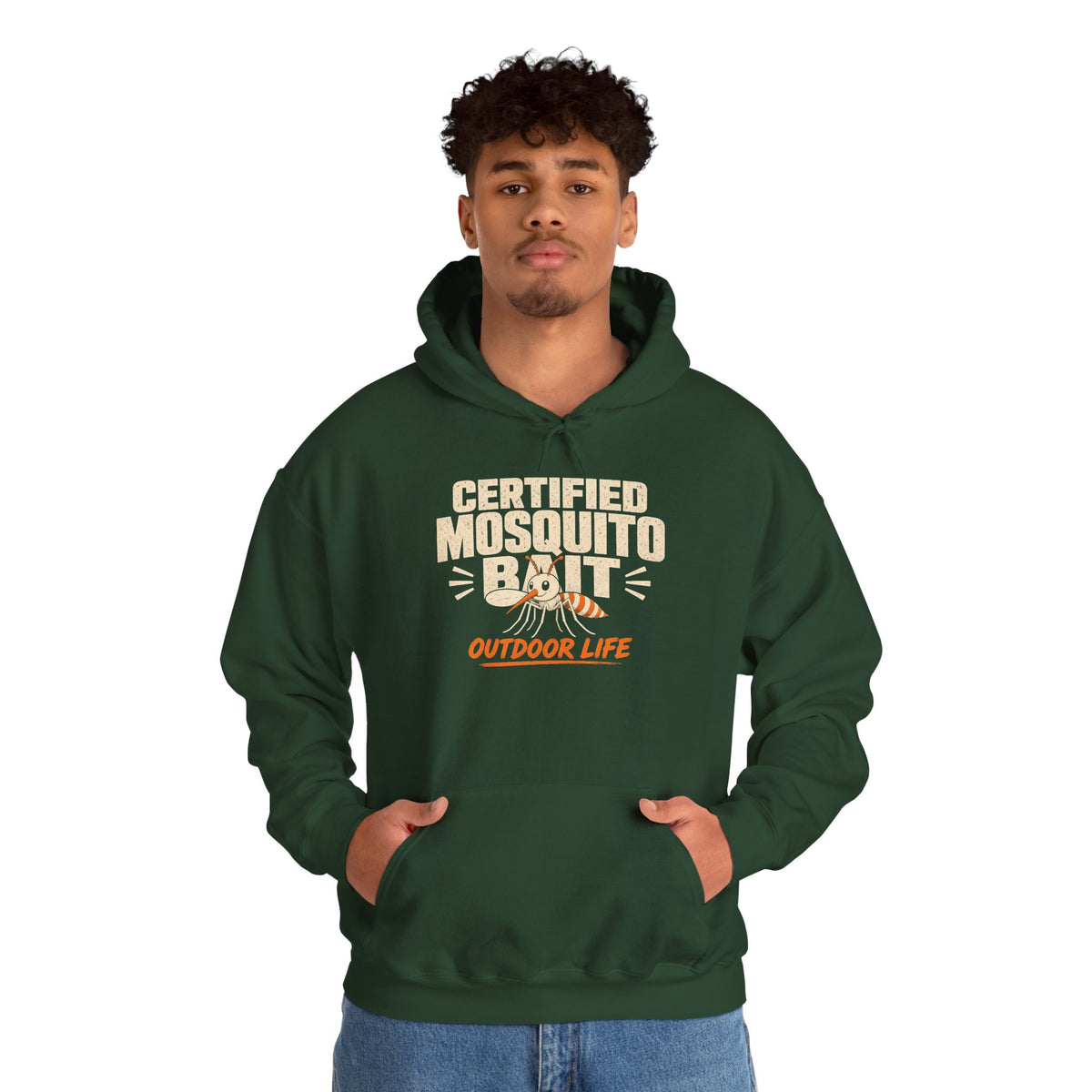 Certified Mosquito Bait Funny Camping Hoodie