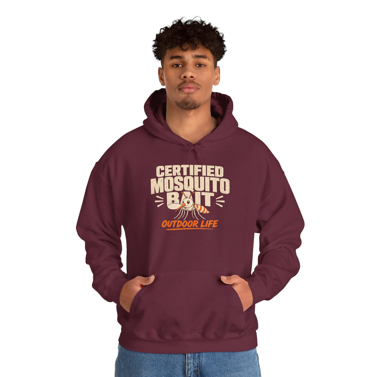 Certified Mosquito Bait Funny Camping Hoodie