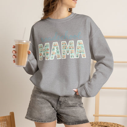 Roadschool Mama: Whimsical RV Education Design Funny Camping Sweatshirt